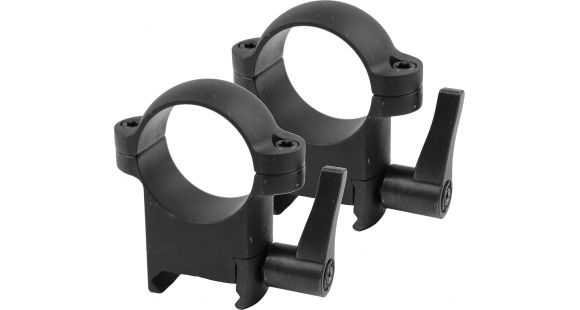 Image of Burris Zee Quick Detach Solid Steel 1 Inch Rings, High, Matte Black, 420037