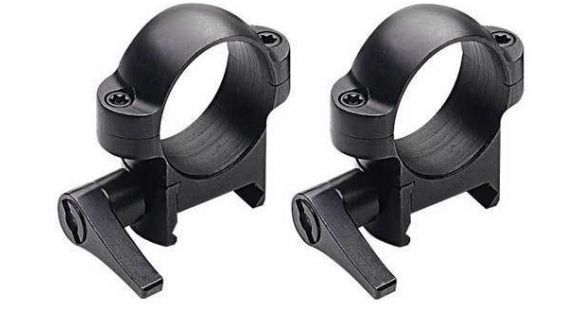 Image of Burris Zee Quick Detach Solid Steel 1 Inch Rings - Low, Matte Black, 420031