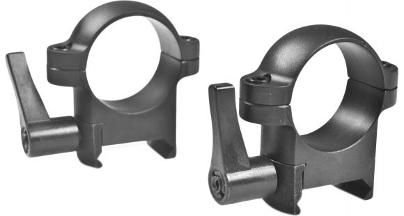 Image of Burris Zee Quick Detach Solid Steel 1 Inch Rings - Medium, Matte Black, 420034
