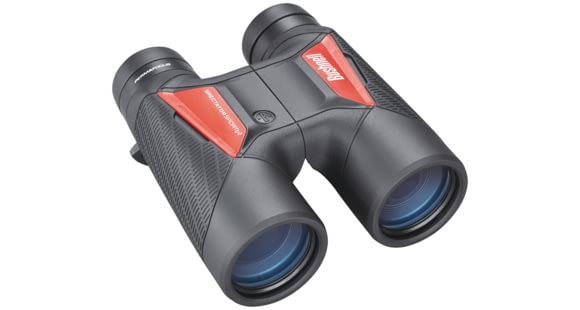 Image of Bushnell 10X40 Spectator Sport Roof Permafocus Binoculars, Black/Red, BS11040