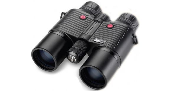 Image of Bushnell Fusion 1600 10x42 ARC Laser Rangefinder Roof Prism Binoculars, Black, Factory DEMO 201042-DEMO
