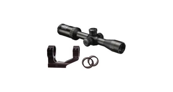 Image of Bushnell AR Optics 2-7x32 Rimfire Rifle Scope w/ BDC Reticle with Millett 1 Inch to 30 mm Scope Mount