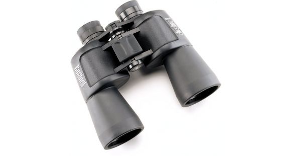 Image of Bushnell Powerview 16x50 BK-7 Porro Prism Rubber Armored Binoculars, Black, Clam Pack, 131650c