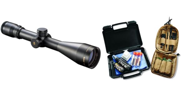 Image of Bushnell Elite 6500 4.5-30x50 Waterproof 30mm Rifle Scope, Mate Black, Mil-Dot Reticle and M Pro 7 Garrison Cleaning Kit 070-1507