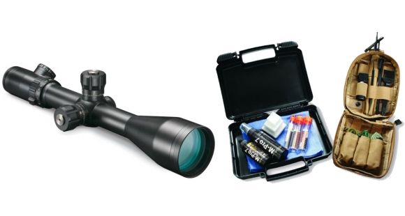 Image of Bushnell Elite Tactical 6-24x50mm Rifle Scope, IR BTR-Mil Reticle ET6245FJ and M Pro 7 Garrison Cleaning Kit 070-1507