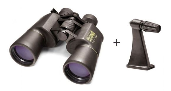 Image of Bushnell Legacy WP 10-22x50 BaK4 Porro Binoculars w/ Bushnell Binocular Tripod Adaptor, 121225-KIT