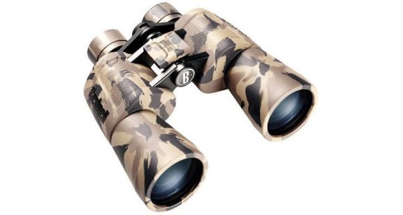 Image of Bushnell PowerView WA 10x50 Porro Prism BK7 Binocular, Camo, Box Pack, 131054