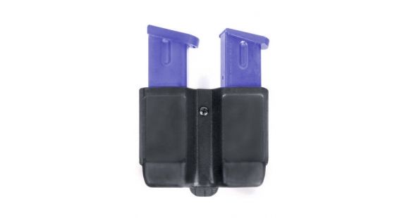 Image of BlackHawk Double Magazine Case, 9mm/.40 cal/.45 cal/10 mm/.357 Sig, Matte Black, Plastic, Double Stack, 410610PBK