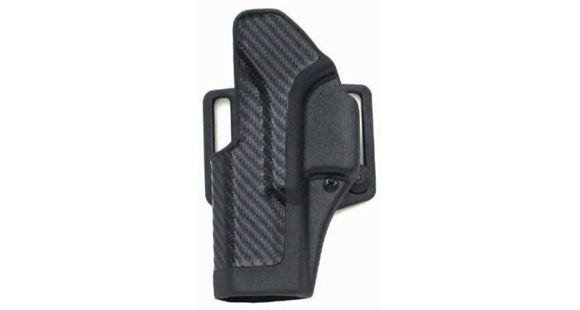 Image of BlackHawk CQC Carbon Fiber w/ Beltloop &amp; Paddle Holster, Glock 19/Glock 23/Glock 32, Left Hand, Carbon Fiber, Black, 415002BK-L