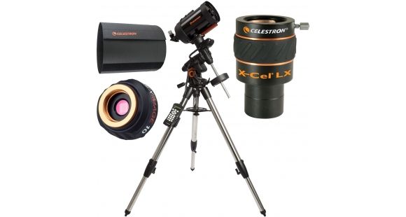Image of Celestron SCT Advanced VX 6in Telescope w/ Solar System Imager, X-Cel Barlow Lens Eyepiece, and Lens Shade