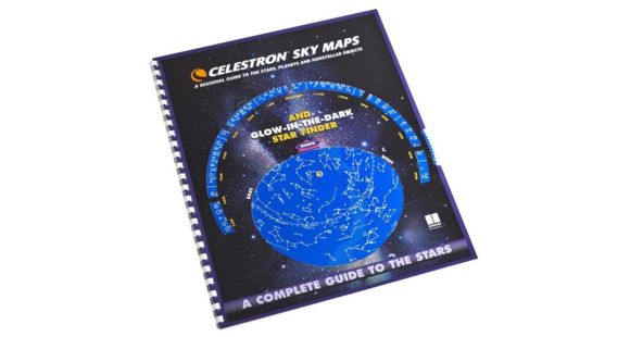 Image of Celestron Sky Maps Chart - Illustrated Star Map Atlas / Deep Sky objects Reference Guide 93722