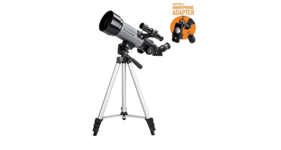 Image of Celestron Travel Scope 70DX, 10-168x Portable Telescope, Gray/Black, 22035