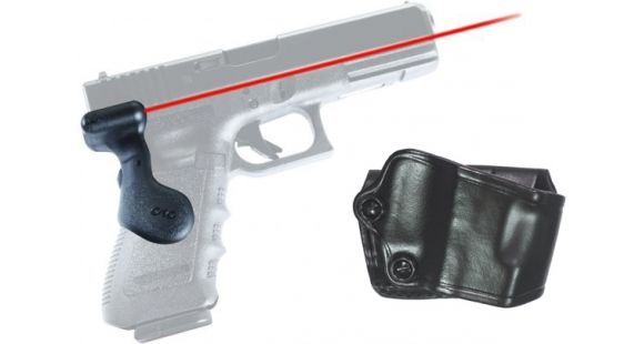 Image of Crimson Trace G-Series Full Size For Glock Laser Grip, GOULD, Gen 3 Grip and Leather Holster Combo LG-617H GOULD