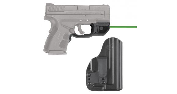 Image of Crimson Trace Green Laser for Springfield Armory XD MOD.2 with BladeTech IWB Holster, Black LG-496G-HBT