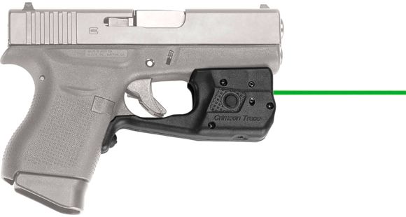 Image of Crimson Trace Laser Guard Pro Weapon Light for Glock , CR2, Green, 150 Lumens, Black, LL-803G