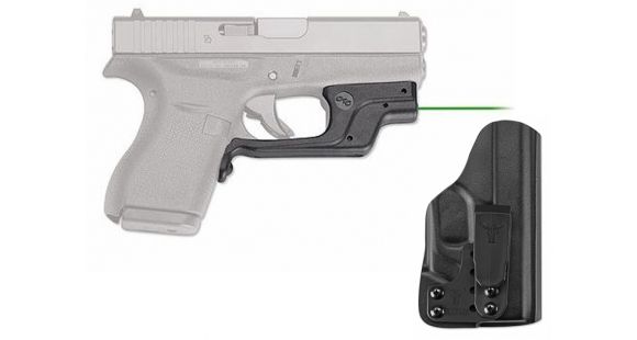 Image of Crimson Trace Green Laserguard for Glock 42 w/BladeTech IWB Holster, LG-443G-HBT-G42
