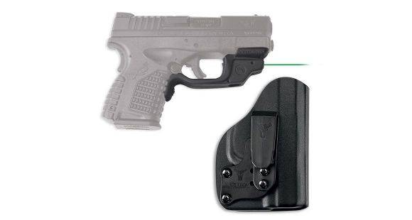 Image of Crimson Trace LaserGuard Green Laser Sight for Springfield XD-S, 3.3/4.0, w/Blade Tech IWB Holster, LG-469G-HBT