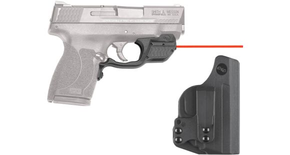 Image of Crimson Trace Laserguard Red Laser for Smith and Wesson M/P 45 Shield w/ BladeTech IWB Holster, LG-485-HBT