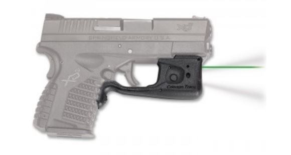 Image of Crimson Trace Laserguard Pro Red Laser and Light LL-802G, CR2, Springfield, Green, 150 Lumens, Black, LL-802G