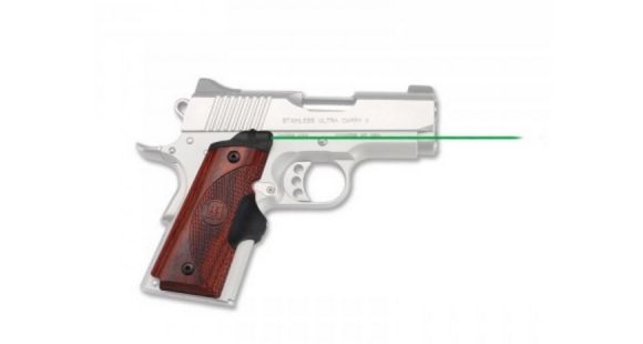 Image of Crimson Trace Master Series Lasergrip w/ Green Laser for 1911 Compact, Rosewood, LG-902G