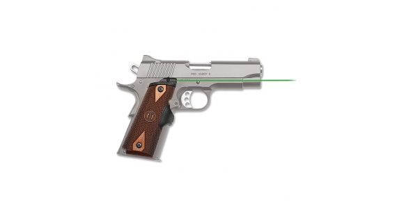 Image of Crimson Trace Master Series Cocobolo Diamond Lasergrips, Green Laser, Fits Full-Size 1911, Black/Brown, LG-920G