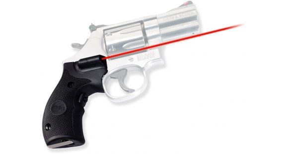 Image of Crimson Trace Rubber Lasergrip - Smith &amp; Wesson K/L Frame, Round Butt, Black LG306