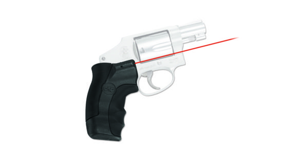 Image of Crimson Trace Smith and Wesson J-Frame Revolver Round Butt Lasergrip Red Laser Sight LG-350