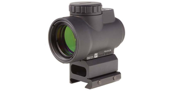 Image of Trijicon 1x25 MRO 2.0 MOA Adj Red Dot Sight with Trijicon MRO Low and 1/3 Co-witness Mounts, Angled Glass, Black, 2200011