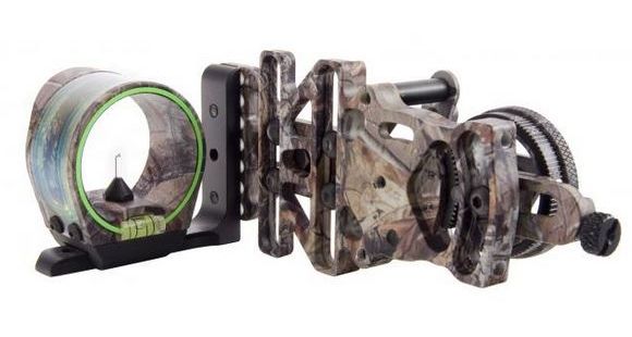 Image of Trijicon AccuPin Bow Sight - Green w/Dovetail Base &amp; AccuDial Mount, Right Hand, RealTree AP BW50G-RT