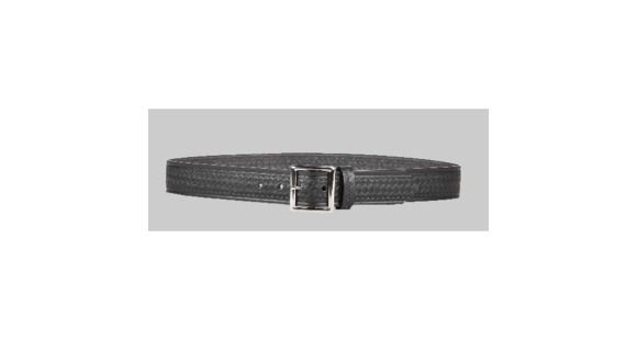 Image of DeSantis Black - Basketweave - Econoline 1 1/2in. Garrison Belt - Nickel Buckle E23BL42Z1 42in.