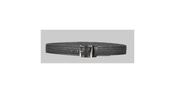 Image of DeSantis Black - Basketweave - Econoline 1 1/2in. Garrison Belt - Nickel Buckle E23BL48Z1 48in.