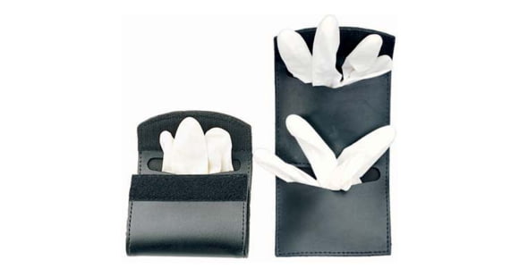 Image of DeSantis Double Latex Glove Pouch, Holds several pair of gloves, Ambidextrous, Basketweave, Black, U58BLZZZ4
