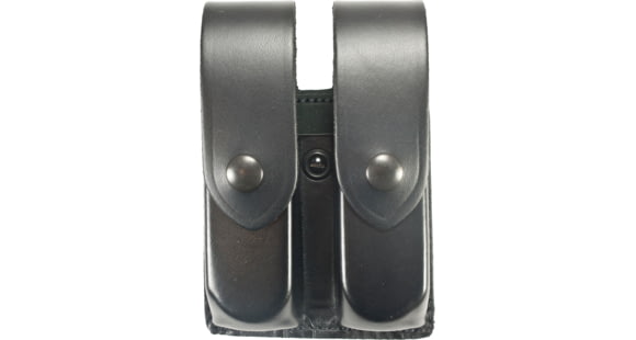Image of DeSantis Double Magazine Pouches, Glock 17, 22, 37, H&amp;K USP 9/40, Para P13, P14, Snap Closure, Ambidextrous, Plain, Black, U41BJJJZ3, U41BJJJZ3