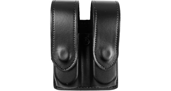 Image of DeSantis Double Magazine Pouches, Fits Most Double Stack 9mm/40cal Magazines, Hidden Snap Closure, Ambidextrous, Plain, Black, U41BJGGZ5