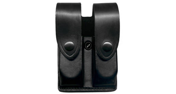 Image of DeSantis Double Magazine Pouches, Colt Government Model 45, Commander, Ruger P90, SIG P220, S&amp;W 45-06/66, 10-06/66, 645, 45-16, Hidden Snap Closure, Ambidextrous, Plain, Black, U41BJLLZ5