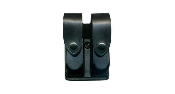 Image of DeSantis Double Magazine Pouches, Beretta 92 CPT, Browning P35, H&amp;K P7M13, S&amp;W 469, 669, 6904, 6906, 6946, 3913TSW, SIG P228, P229, Velcro Closure, Ambidextrous, Plain, Black, U41BJFFZ4
