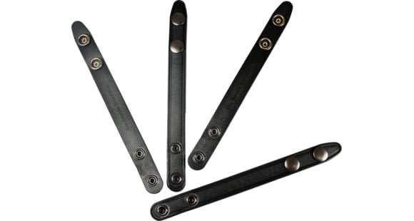 Image of DeSantis Synlfex Belt Keepers - Set of 4, Snap Closure, Ambidextrous, Black, U65BJG1Z3