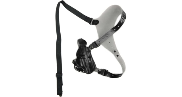 Image of DeSantis C.E.O. Shoulder Rig Leather Holsters, Glock 17, 19, 22, 23, 26, 27, 36, 19X, 45, Left Hand, Plain, Black, 11ZBBB2Z0