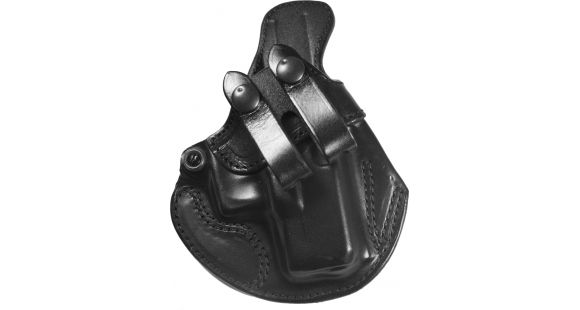 Image of DeSantis Cozy Partner Leather IWB Holster, Glock 26, 27, 33, Taurus PT111/140 G2 MIL, Kahr P45, Walther PPS, Right Hand, Plain, Black, 028BAE1Z0