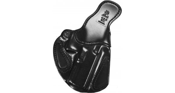 Image of DeSantis Cozy Partner Leather IWB Holster, Glock 17, 19, 22, 23, 31, 32, 36, 19X, 45, Ruger SR9, SR40, Left Hand, Plain, Black, 028BBB2Z0