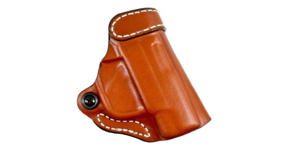 Image of DeSantis Criss-Cross Belt Leather Holster, Springfield Armory Hellcat 3in, Left Hand, Plain, Tan, 155TB9PZ0