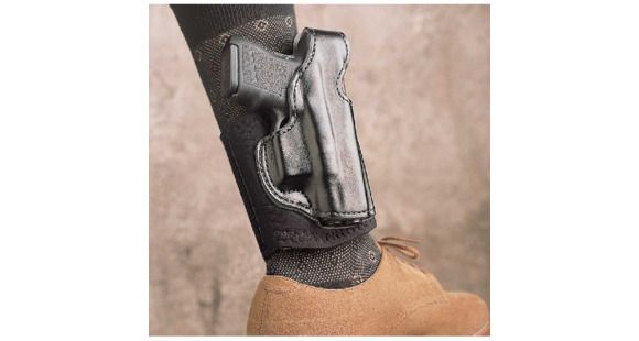 Image of DeSantis Die Hard Ankle Rig Holster - Left, Black, Lined 014PD74Z0