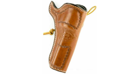 Image of DeSantis Doc Holliday Cross Draw Leather Belt Holster, Colt SAA 3 1/2in, Ruger Vaquero 3 1/2in, Right Hand, Lined, Tan, 083TC53Z0