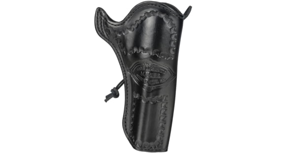 Image of DeSantis Doc Holliday Leather Belt Holster, Colt SAA 4 3/4in, Ruger Vaquero 4 5/8in, Left Hand, Lined, Black, 081BD54Z0