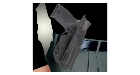 Image of DeSantis DS Paddle Holster, Smith &amp; Wesson M&amp;P 40/Smith &amp; Wesson M&amp;P 9, Right, Kydex, Black, D94KAM9Z0