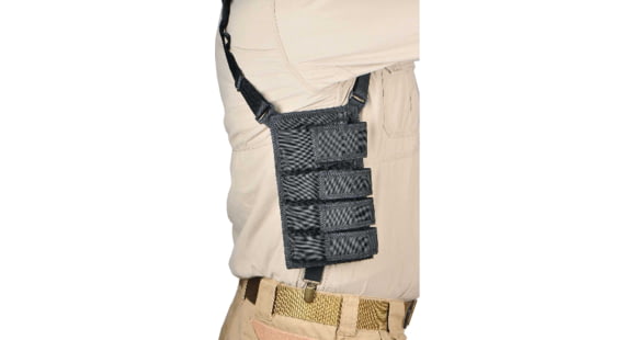 Image of DeSantis DSD Double Magazine Pouches, Fits Most .223 Small Submachine Gun Magazines, Left Hand, Nylon, Black, M18BB23Z4