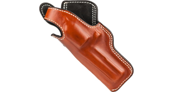 Image of DeSantis Dual Angle Hunter Leather OWB Holster, S&amp;W L Frame 4in, Colt Python, Trooper 4in, Ruger GP100 4in, Dan Wesson 15/2, 15/2V, 15/2VH 4in, Left Hand, Plain, Tan, 016TD34Z0