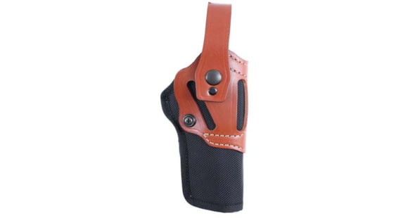 Image of DeSantis Dual Angle Hunter Hybrid Belt Leather Holster, Colt Python 4in, Ruger GP100 4in, S&amp;W L Frame 4in, , Ambidextrous, Plain, Black, M90BJ34Z0