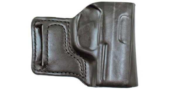 Image of DeSantis E-Gat Slide Belt Leather Holster, SIG Sauer P238/Colt Mustang/Colt Pony/Springfield Armory 1911/Kimber Micro Carry, Right Hand, Plain, Black, 115BAP6Z0