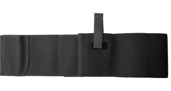 Image of Demo, DeSantis Elastic Belly Band Holster - Ambidextrous, Black, Medium - Size 30-34 060BJG2Z0 - FITS MOST AUTOS AND REVOLVERS